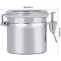 Stainless Steel Coffee and Food Storage Canister Coffee Canister Food Storage Jar Tea Sugar Milk Powder Container(1311cm)