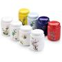 Porcelain Container Organizer Tea Sealed Storage Jars With Lids Ceramic Storage Tin Pot For Spices Tea Coffee Candy Bottle Boxes,Yaguangbailanhua