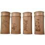Large Capacity Natural Bamboo Storage Jars For Bulk Products Kitchen Accessories Container Bottle Spices Tea Box Caddy Sealed,Orchid