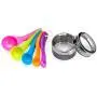 Stainless Steel Magnetic Spice Jars - Bonus Measuring Spoon Set - Airtight Kitchen Storage Containers - Stack on Fridge to Save Counter & Cupboard Space (Set of 24 PCS - Gray) Stainless Steel Magnetic Spice Jars - Bonus Measuring Spoon Set - Airtight Kitchen Storage Containers - Stack on Fridge to Save Counter & Cupboard Space (Set of 24 PCS - Gray)