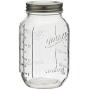 Mason Craft & More Kitchen Jam/Jelly Wide Mouth Glass Canning Jar Set, 32 Ounce Canning Jars Pack of 4