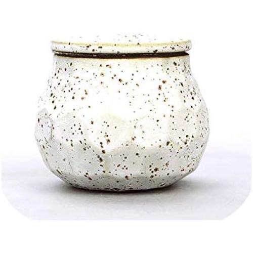 Creative Ceramic Small Tea Cans Spices Jar For Kitchen Decor Art Small Things Storage Box Tanks Sugar Jars Dried Nuts Sealed Jar,White