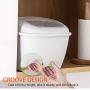 10KG Grain Storage Box Sealed Cans Household Kitchen Plastic Covered With Jar Rice Beans Bucket Grain Storage Cans,1