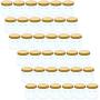 Juvale 36-Pack Bulk 1.5 Ounce Mini Mason Jars With Gold Lids for Spices, DIY Craft Gifts, Wedding and Baby Shower Party Favors