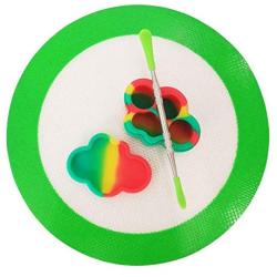 SZBS A Set Silicone Container Round Mat 22ml Cloud Shape Container Wax Oil Container Concentrate Storage Container Wax Silicone Jar With a Metal Rod (1)