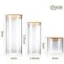 Contenant de Rangement Alimentaire YULEER, Bocal en Verre avec Couvercles, Bocal en Verre pour Servir des Bonbons, des Biscuits, du Riz, Ensemble de 6 Contenant de Rangement Alimentaire YULEER, Bocal en Verre avec Couvercles, Bocal en Verre pour Servir des Bonbons, des Biscuits, du Riz, Ensemble de 6