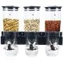 Boîtes de Rangement pour Céréales, Fruits Secs et Snacks (Couleur : Double Coupe Noir)