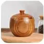 Holz Gewürzbehälter Küchen Holz Retro Holz Salzbehälter Lagerbehälter Küchen Lager Tank 6,49cm