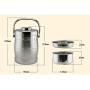Thermos Food Jar 2000ml Thermos Stainless Food Flask Insulated Food Containers (Size : 2000ml)