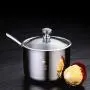 UPKOCH Stainless Steel Seasoning Pot Spice Jar Condiment Storage Container for Restaurant Home Kitchen