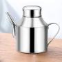 Stainless Steel Oil Dispenser,Leak Proof Vinegar Container Bottles Oil Dispenser Pot with Lid & Spout for Kitchen Cooking Oil Jar Cruet Storage containers