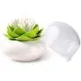 Organisateur de Cotons-Tiges et Tampons Cosmétiques - Pot Blanc en Lin Pur - MaxS Organisateur de Cotons-Tiges et Tampons Cosmétiques - Pot Blanc en Lin Pur - MaxS