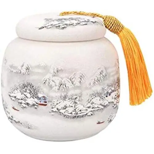DRAGON SONIC Ceramic Tea Jars Storage Tanks Ornament Coffee Cans Caddy, H02 DRAGON SONIC Ceramic Tea Jars Storage Tanks Ornament Coffee Cans Caddy, H02