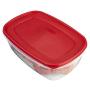 Haushaltsdekorations Premium Easy Find Lids Lebensmittelbehälter 2,5 Gallonen Rennrot Aufbewahrungsbehälter
