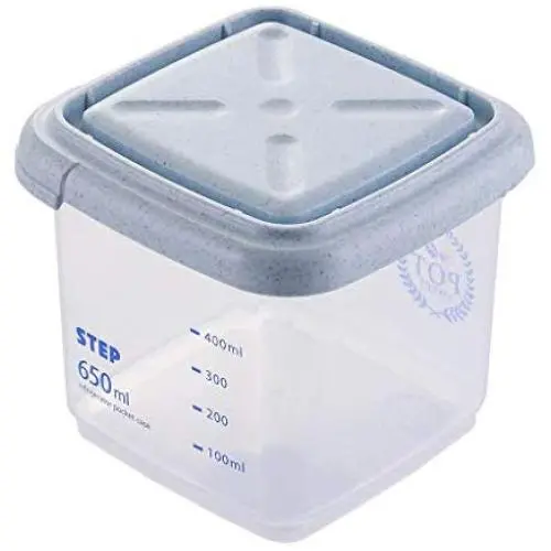 Conteneur de stockage de grains scellé pour aliments, poudre de lait végétal, thé portable, boîte de rangement transparente en plastique pour cuisine, 650ML, doseurs alimentaires. Conteneur de stockage de grains scellé pour aliments, poudre de lait végétal, thé portable, boîte de rangement transparente en plastique pour cuisine, 650ML, doseurs alimentaires.
