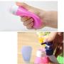 Jollymap Leak Proof Travel Bottles, Silicone Cream Jars Travel Accessories Refillable Silicone Travel Containers Containers Perfect for Liquid Toiletries (3 Pack Travel Bottles37ml，60ml，89ml)-Blue