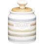 Kitchen Craft Classic Collection Striped Ceramic Sugar Pot, 450 ml (16 fl oz) - Cream