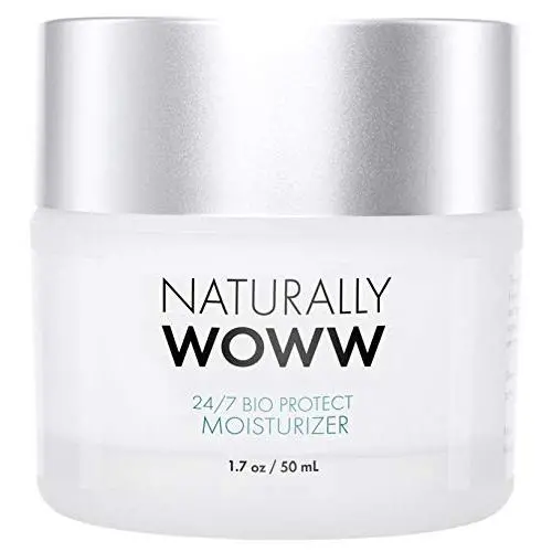 24/7 Bio Protect Gesichtscreme – Naturally Woww – Hals- und Gesichtscreme mit Hyaluronsäure für Frauen – Anti-Falten-Lösung – Tierversuchsfrei – Pflanzlich – Hergestellt in den USA
