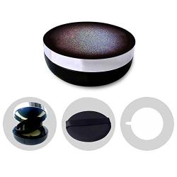 1PCS 15ml/0.5oz Refillable Empty Air Cushion Case with Sponge Powder Puff and White Liner Black Make-up Powder Container Bottle Storage for BB Cream Foundation Powder DIY Dressing Holder(Black)