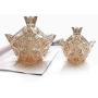 YL LY Creative Crystal With Lid Snack Storage Jar Candy Box Sugar Bowl Dried Fruit Jar Home Jewelry Decoration Small Transparent Diamond