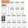 Bouteilles en verre Encheng 16 oz avec couvercles, larges goulûtes Ball Mason pour stockage, bocaux pour conserves de cornichons, herbes, gelée, confitures, miel, adaptés à la vaisselle, lot de 15 Bouteilles en verre Encheng 16 oz avec couvercles, larges goulûtes Ball Mason pour stockage, bocaux pour conserves de cornichons, herbes, gelée, confitures, miel, adaptés à la vaisselle, lot de 15