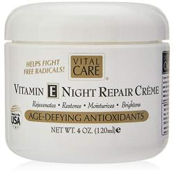 Vital Care Anti-Aging Vitamin E Night Repair Crème Jar 4 oz