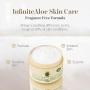 InfiniteAloe Skin Care Moisturizer - Cream For Dry, Oily and Combination Skin - Face + Body skincare for Men, Women, Teens and Baby - Fragrance Free - (1) 8oz + (2) Bonus 0.5oz Travel Size