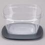 Rubbermaid Premier Food Storage Container, 14 Cup, 3 Pack, Grey