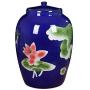 Food Jars & Crocks Rice Storage Barrel Household Large Capacity Ceramic Rice Cylinder Kitchen Storage Moisture-proof Insect-proof Hand-fired 25kg 50kg (Color : A, Size : 33x48cm)