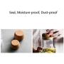 WANGLXST Food Storage Container, 4-Piece Sealed Leak Proof Storage Set with Lid, BPA Free, Food Grade Container, Seal Jar, Versatile, Transparent