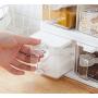 Spice Rack 3 Grids Spoon Kitchen With Lid Container Seasoning Box Herb Spices Storage Condiment Jar Cooking With Handle Desktop