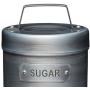 KitchenCraft Sugar Container Industrial Kitchen 11x16,5cm, 10.5 x 11 x 17 cm, Grey