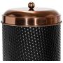 Amici Home Collection, 7CDI030AS4R, Ashby Copper Metal Storage Canister, Assorted Set of 4 Sizes, Black/Gold