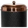 Amici Home Collection, 7CDI030AS4R, Ashby Kupfer Metall Aufbewahrungsdose, Sortier Set von 4 Größen, Schwarz/Gold
