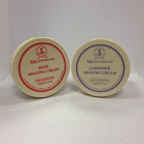 Taylor of Old Bond Street Shave Cream – 2er Pack 5,3 oz (Wähle Deine Düfte! Ros und Lav)