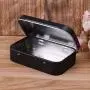 Professionelle Süßigkeitenbehälter, Aufbewahrungsbox, kleine Schmuck- Süßigkeiten- Münze- Schlüssel Organizer Tin Flip Black Gifts - Kleine Organizer Box, Kleine Aufbewahrungs Organizer, Kleine Aufbewahrungs Box, Metallschatztisch