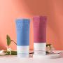 Cosmetic Travel Containers, Leakproof Silicone Travel Bottles Set, TSA Approved Travel Size Cosmetic Toiletries Containers Accessories Set for Shampoo Conditioner Facial Cleanser Cream
