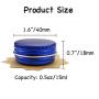 31pcs 0.5oz/15ml Blue Aluminum Tin Jar with Screw Lid and Blank Labels