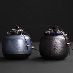 Black blue stone Terracotta tea, pots ceramics sealed cans tea cans small pots cloth dried fruit storage cans,Light Grey