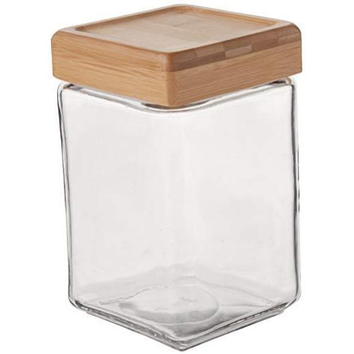 Anchor Hocking Stackable Jar w/ Bamboo Lid, 1.5 Qt