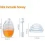 Honey Jar Syrup Braed Storage Pot Seasoning Bottle Dispenser Beehive Container Breakfast Condiment Kitchen Tools Crystal Stirring d Juice Home Jam
