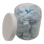 Clear 8 oz Plastic Jars with White Lids (6 pk) with Balm Jar - PET Round Refillable Containers