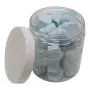 Clear 8 oz Plastic Jars with White Lids (6 pk) with Balm Jar - PET Round Refillable Containers