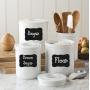 SAMYO Reusable Chalk Stickers Labels for Jars,Tins, Bottles, Lid, Canning and Any Storage for Home and Office - Including 80 Labels