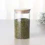 Multipurpose Bamboo Lid Glass Airtight Canister Storage Bottles Jars Grains Tea Leaf Coffee Beans Candy Food Jar,650Ml Multipurpose Bamboo Lid Glass Airtight Canister Storage Bottles Jars Grains Tea Leaf Coffee Beans Candy Food Jar,650Ml