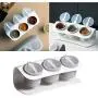 UPKOCH Kitchen Seasoning Storage Box Set Multi Function Clamshell Seasoning Rack Spice Salt Sugar Pot Condiment Container Jar Tray With Lid And Spoon (White) UPKOCH Kitchen Seasoning Storage Box Set Multi Function Clamshell Seasoning Rack Spice Salt Sugar Pot Condiment Container Jar Tray With Lid And Spoon (White)