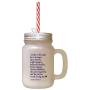 Navy Babe Will Make You Love Stronger Day Night Loner Frosted Glass Mason Jar With Straw