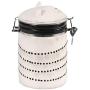 ART & ARTIFACT Ceramic Cat Treat Cookie Jar - Sealable Kitchen Canister