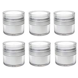 Airless Pump Bottle | Refillable Cosmetic Air Pump Jars | TSA Travel Size (15ml)