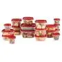 Ensemble de rangement pour aliments Rubbermaid, 38 pièces, Couvercles Faciles à Trouver - Rouge Ensemble de rangement pour aliments Rubbermaid, 38 pièces, Couvercles Faciles à Trouver - Rouge